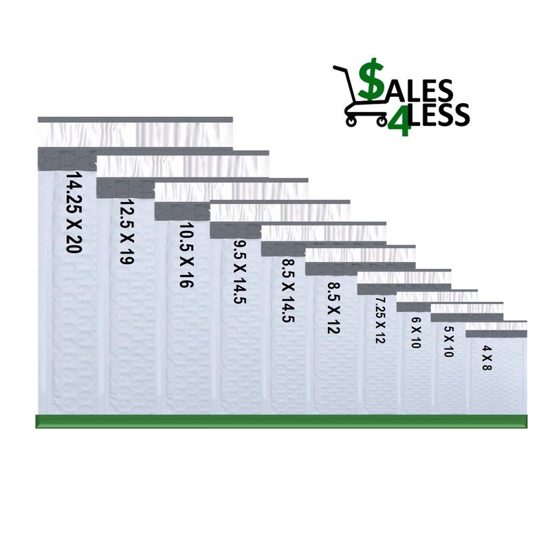 Sales4Less #0 Poly Bubble Mailers 6X10 Inches Padded Envelope Mailer Waterproof Pack of 25 White - Image 5